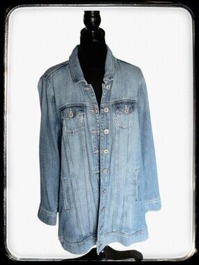 NWT Torrid Relaxed Trucker Denim Jacket,  Long Lines
